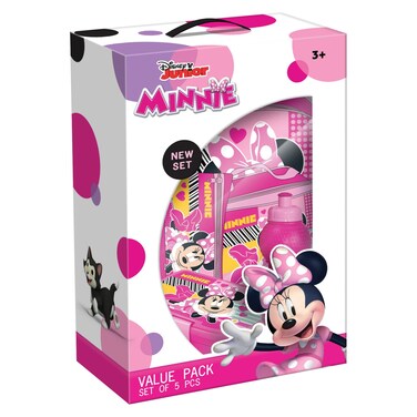 Disney Junior Minnie Mouse Printed 5-in-1 Trolley Bag Set 16inch