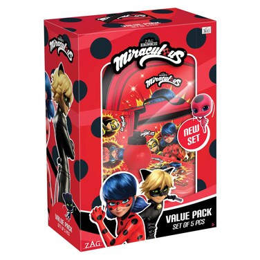 Miraculous Bugs Printed 5-in-1 Trolley Bag Set 16inch