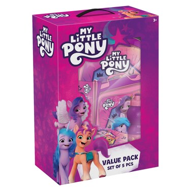 My Little Pony Printed 5-in-1 Trolley Bag Set 16inch