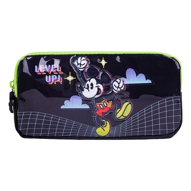 ديزني ميكي ماوس مقلمة بطبعة ""ليفل أب"" ذات جيبين