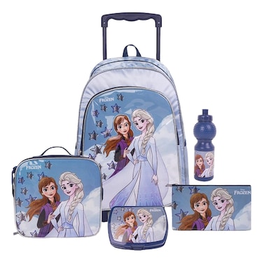 ديزني فروزن طقم حقيبة مدرسية متكامل 5 في 1 بطبعة ""V2"" مقاس 16 بوصة