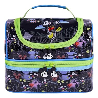 Disney Mickey Mouse Level-up Printed 2 Compartment Lunch Bag