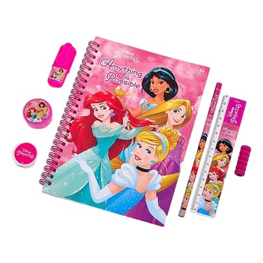 Disney Princess Anything is Possible Printed Ziplock Stationary Set 7 PCS