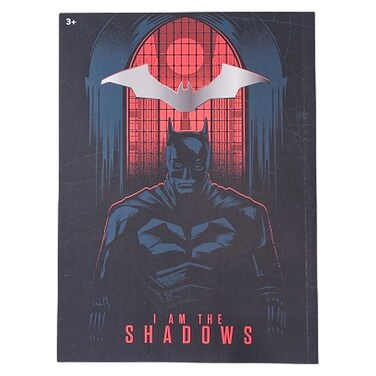 وارنر براذرز دفتر ملاحظات عربي بطبعة باتمان آي آم ذا شادو مقاس A4