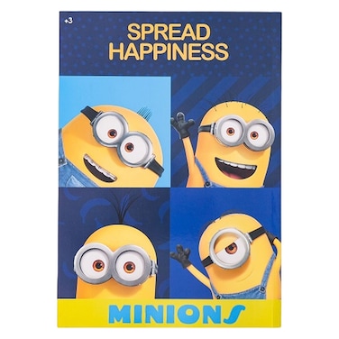 يونيفرسال دفتر عربي بطبعة مينيونز مقاس A4