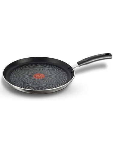TEFAL Tawa Pan   G6 Delicia 26 cm Tawa Pan   Non-Stick Frying Pan   Black Frypan   Aluminium   2 Years Warranty   B4688685