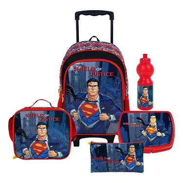 Warner Bros. Superman Shield of Justice 5-in-1 Trolley School Set 16inch