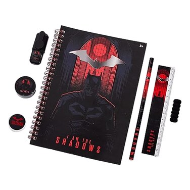 Warner Bros. Batman I Am The Shadow Printed Ziplock Stationary Set 7 PCS