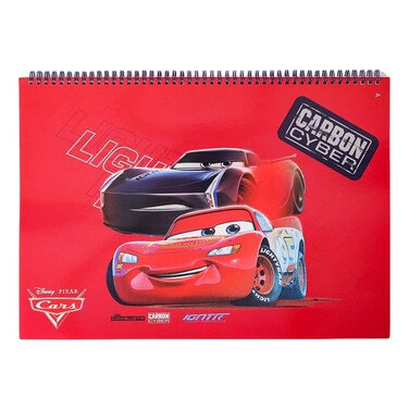 ديزني كارس دفتر رسم بطبعة ""سوبر تشارج"" مقاس A3