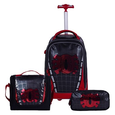 Marvel Spiderman To The Rescue Printed Trolley School Set 20inch