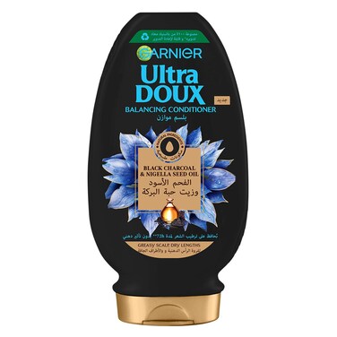 Garnier Ultra Doux Balancing Conditioner With Black Charcoal And Nigella Seed Oil 360ml