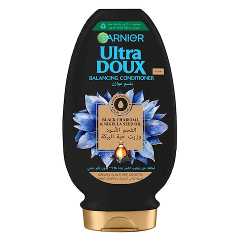 Garnier Ultra Doux Balancing Conditioner With Black Charcoal And Nigella Seed Oil 360ml