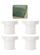 Locks Sheet Holders Keep Sheets Tight and Firm in Place, Bed Sheet Holders with Locks Strips for All Sheet/Mattress Sizes, Bedsheet Holders for Corners Fasteners Easy to Install (White, 4Pcs)