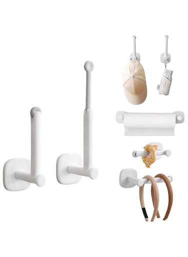 2Pcs Headband Holder, L-shaped Multifunctional Hook, Hairband and Hair Accessory Storage Bracket, Hairband Accessories Storage, Kitchen, Bathroom, Restroom