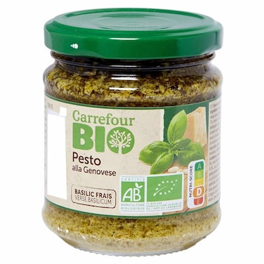 Carrefour Bio Genovese Pesto Sauce, Organic, 185g