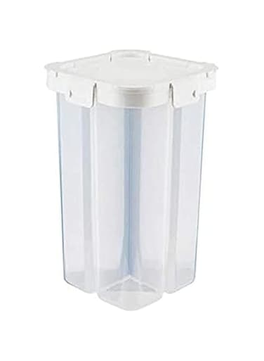 JANNAH 4 Partition Sealed Airtight Jar Large Food Containers (White)
