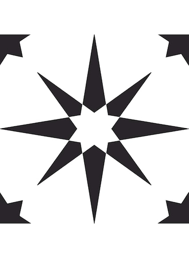 FloorPops FP2948 Altair Peel &amp; Stick Floor tile, Black