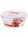 LocknLock Round Oven Glass Container, Clear, 650Ml, Llg831