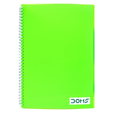 Doms Twin Wired Notebook A4 120 Pages Assorted Colour