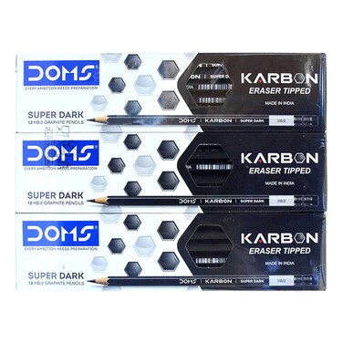 Doms Karbon Graphite Pencils 07 3 PCS