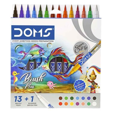 Doms Brush Pens Display 14 Shades