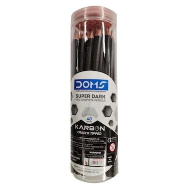 Doms Karbon Graphite Pencils Jar 40 PCS