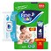 Fine Double Lock Baby Diapers, Size 4 (7-14 kg) + Aqua Wipes (72 Sheets)