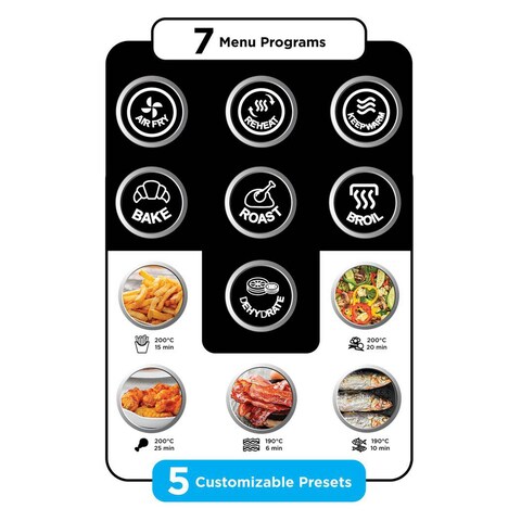 Black &amp; Decker Airfryer, AF4500-B5, Black, 4.5 L