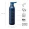 Aladdin CityLoop Thermavac Stainless Steel Water Bottle Deep Navy Wave Print 0.6L