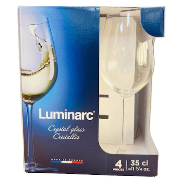 Luminarc Menades Stem Crystal Glass 360ml 4 PCS