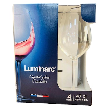 Luminarc Menades Stem Crystal Glass 470ml 4 PCS