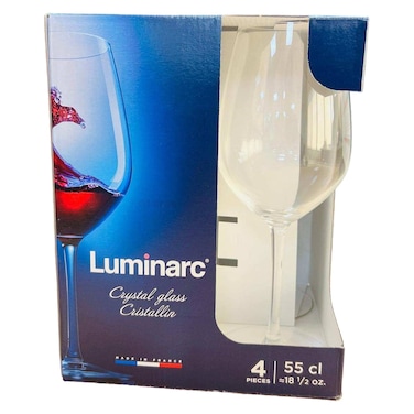 Luminarc Menades Stem Crystal Glass 550ml 4 PCS