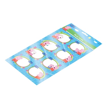 Peppa Pig Printed Name Labels in Opp Bag A4 2 Sheet
