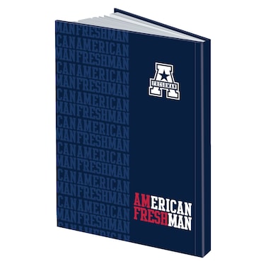 American Freshman Printed Hard Cover Arabic Notebook 100 Sheet 16x22cm