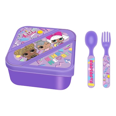 L.O.L. Surprise! Printed Lunch Box with Cutlery