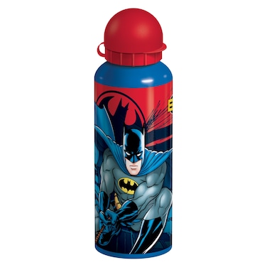 DC Batman Printed Metal Water Bottle with Strap
