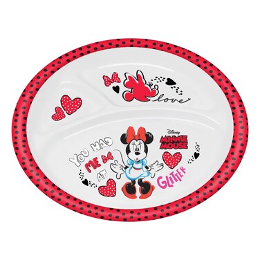 Minnie Mouse Printed Divided Mico Plate