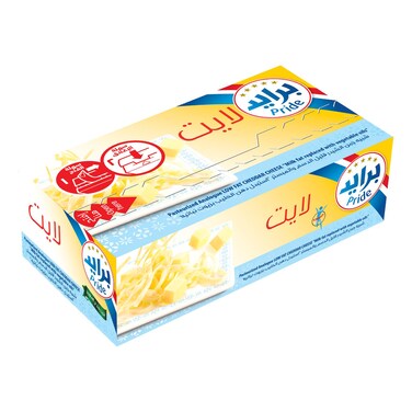 Pride Light and Tasty Low Fat Cheddar Cheese Block 500g