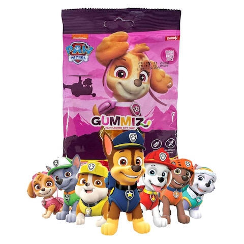 Paw Patrol Gummiz Worms Fruit Flavoured Soft Candy 70g
