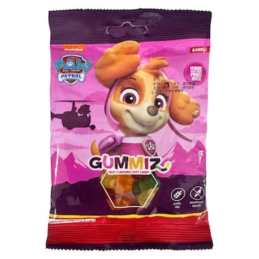 باو باترول حلوى جيلي ناعمة على شكل ديدان بنكهة الفاكهة 70 غرام