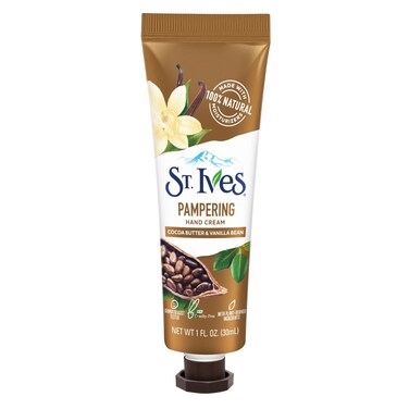 St. Ives Pampering Hand Cream with Cocoa Butter and Vanilla Bean 30ml