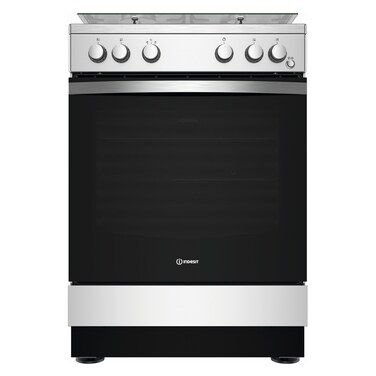 Indesit 4 Gas Burners Cooker With Grill IS67G1PCX Stainless Steel 60x60cm