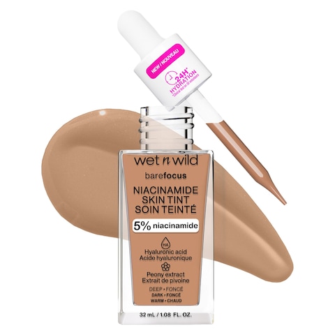 Wet n Wild Bare Focus Niacinamide Skin Tint Deep 32ml