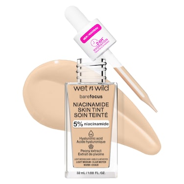 Wet N' Wild Bare Focus Niacinamide Skin Tint, Light Medium Sand