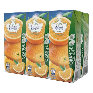 Hayatna Orange Juice 180ml Pack of 6