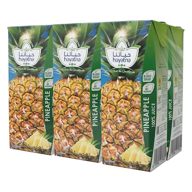 Hayatna Pineapple Juice 180ml Pack of 6
