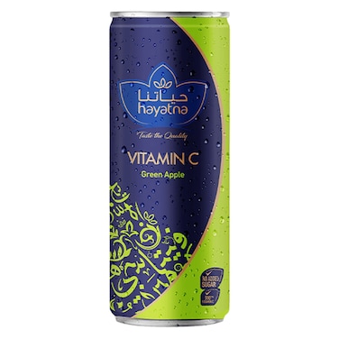 Hayatna No Added Sugar Vitamin C Drink Green Apple 250ml
