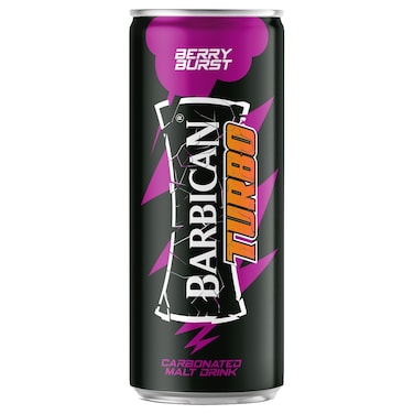 Barbican Turbo Berry Burst Carbonated Non-Alcoholic Malt Drink Can, 240ml