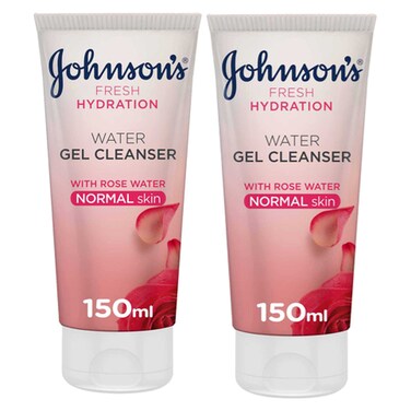 Johnson's  Fresh Hydration Water Gel Cleanser For Normal Skin 150ml Pack of 2