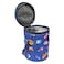 Borosil Stainless Steel Round Shaped Food Container with Lunch Bag Blue 3 PCS